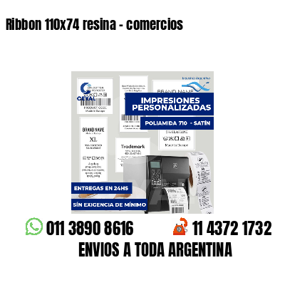 Ribbon 110x74 resina - comercios