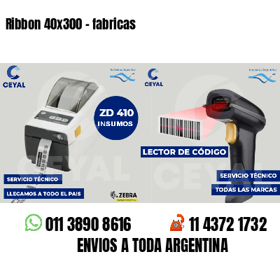 Ribbon 40x300 - fabricas