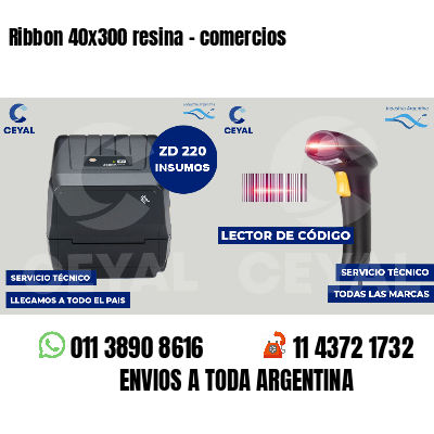 Ribbon 40x300 resina - comercios