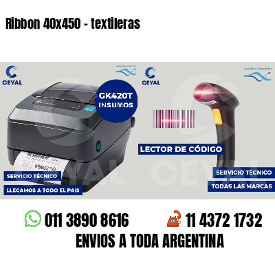 Ribbon 40x450 - textileras