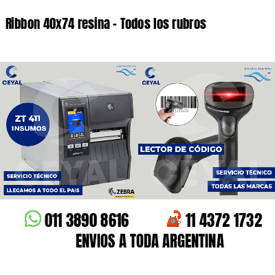 Ribbon 40x74 resina - Todos los rubros