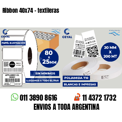 Ribbon 40x74 - textileras