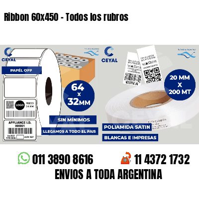 Ribbon 60x450 - Todos los rubros