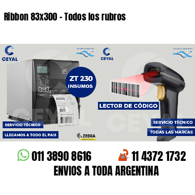 Ribbon 83x300 - Todos los rubros