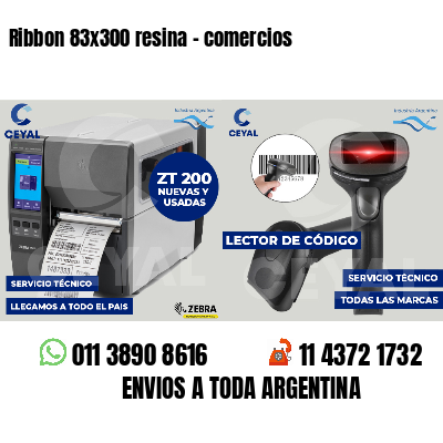 Ribbon 83x300 resina - comercios