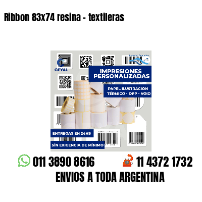 Ribbon 83x74 resina - textileras