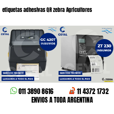 etiquetas adhesivas QR zebra Agricultores
