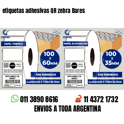 etiquetas adhesivas QR zebra Bares