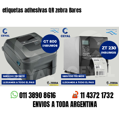 etiquetas adhesivas QR zebra Bares