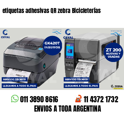 etiquetas adhesivas QR zebra Bicicleterías