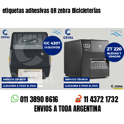 etiquetas adhesivas QR zebra Bicicleterías