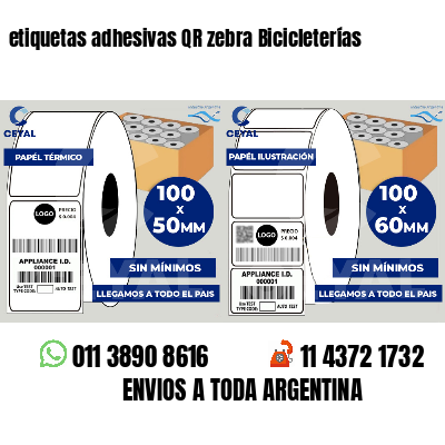etiquetas adhesivas QR zebra Bicicleterías