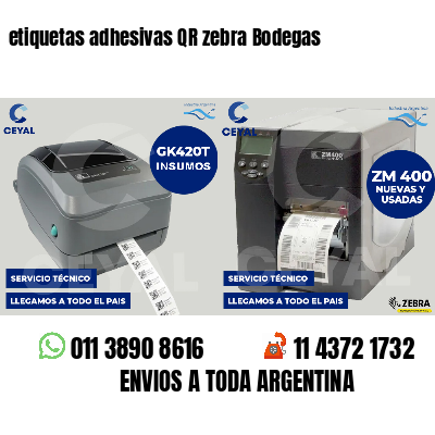 etiquetas adhesivas QR zebra Bodegas