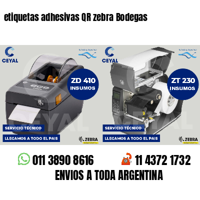 etiquetas adhesivas QR zebra Bodegas