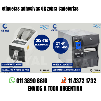 etiquetas adhesivas QR zebra Cadeterías