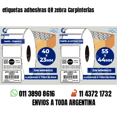 etiquetas adhesivas QR zebra Carpinterías