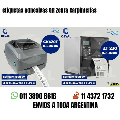 etiquetas adhesivas QR zebra Carpinterías