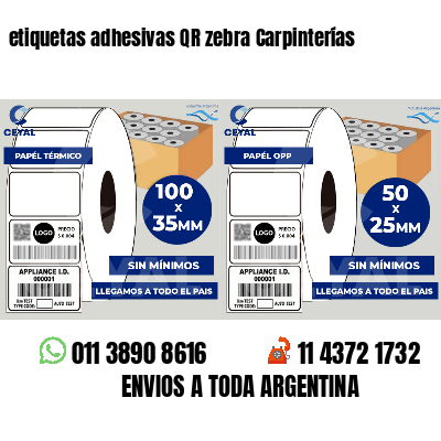 etiquetas adhesivas QR zebra Carpinterías