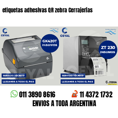 etiquetas adhesivas QR zebra Cerrajerías