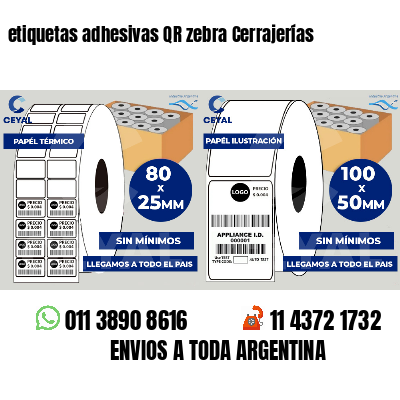 etiquetas adhesivas QR zebra Cerrajerías