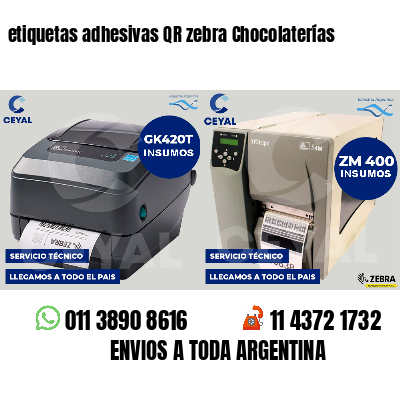 etiquetas adhesivas QR zebra Chocolaterías