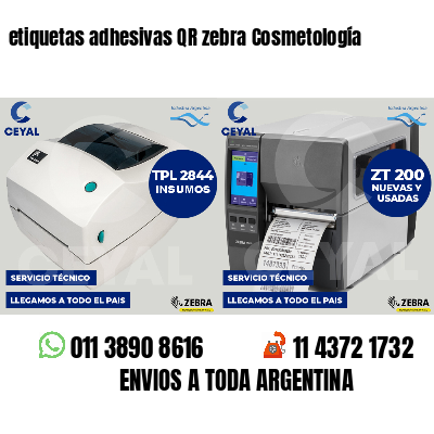 etiquetas adhesivas QR zebra Cosmetología