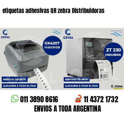 etiquetas adhesivas QR zebra Distribuidoras