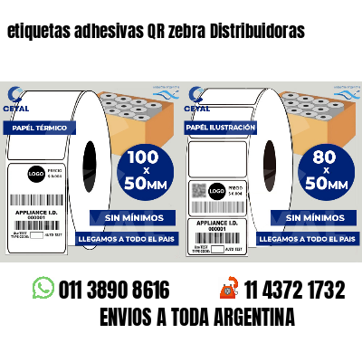 etiquetas adhesivas QR zebra Distribuidoras