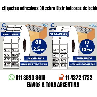 etiquetas adhesivas QR zebra Distribuidoras de bebidas