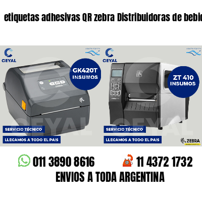 etiquetas adhesivas QR zebra Distribuidoras de bebidas