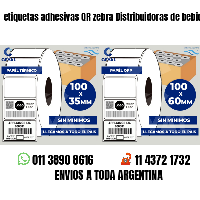 etiquetas adhesivas QR zebra Distribuidoras de bebidas