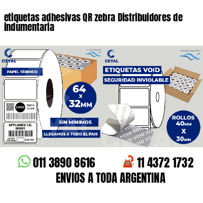 etiquetas adhesivas QR zebra Distribuidores de indumentaria