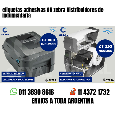 etiquetas adhesivas QR zebra Distribuidores de indumentaria