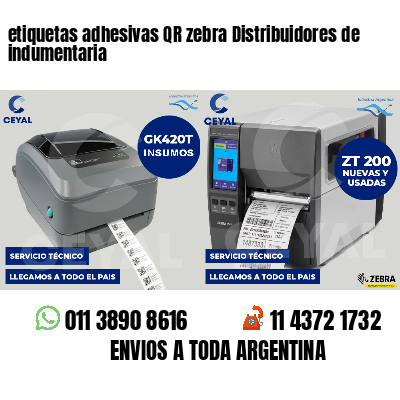 etiquetas adhesivas QR zebra Distribuidores de indumentaria
