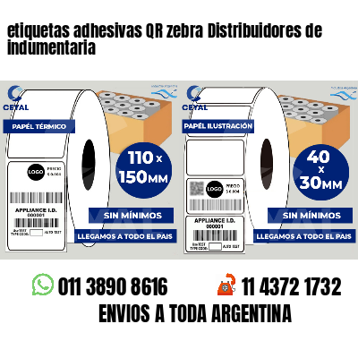 etiquetas adhesivas QR zebra Distribuidores de indumentaria