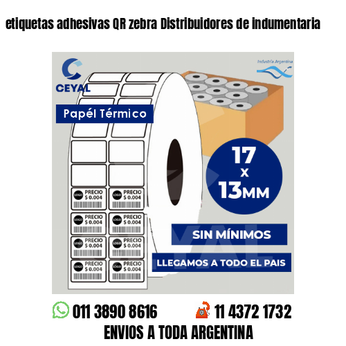 etiquetas adhesivas QR zebra Distribuidores de indumentaria