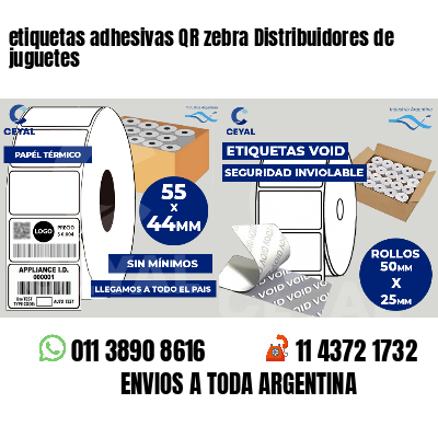 etiquetas adhesivas QR zebra Distribuidores de juguetes