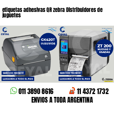 etiquetas adhesivas QR zebra Distribuidores de juguetes