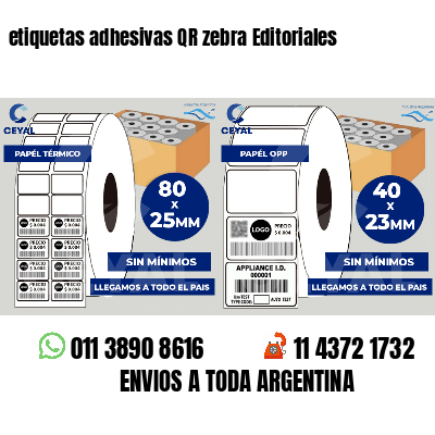 etiquetas adhesivas QR zebra Editoriales