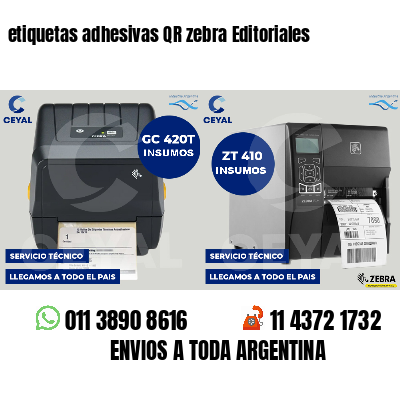 etiquetas adhesivas QR zebra Editoriales