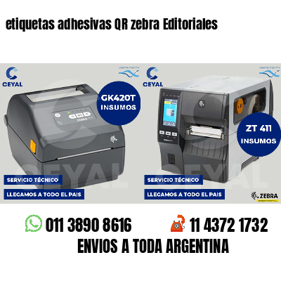 etiquetas adhesivas QR zebra Editoriales