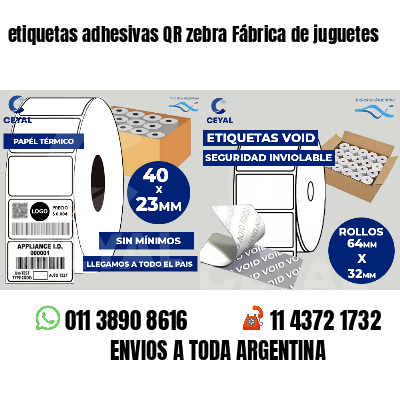 etiquetas adhesivas QR zebra Fábrica de juguetes