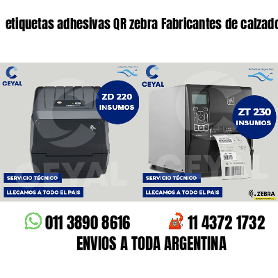 etiquetas adhesivas QR zebra Fabricantes de calzado