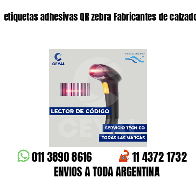 etiquetas adhesivas QR zebra Fabricantes de calzado