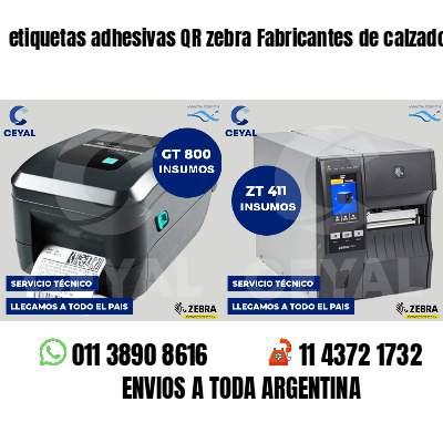 etiquetas adhesivas QR zebra Fabricantes de calzado