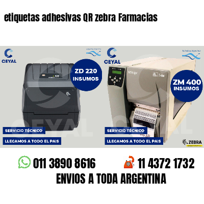etiquetas adhesivas QR zebra Farmacias