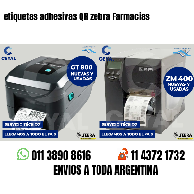 etiquetas adhesivas QR zebra Farmacias