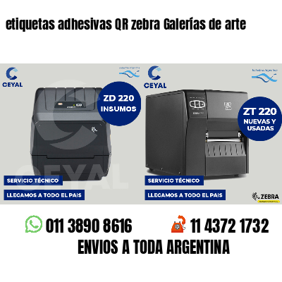 etiquetas adhesivas QR zebra Galerías de arte