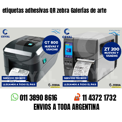 etiquetas adhesivas QR zebra Galerías de arte