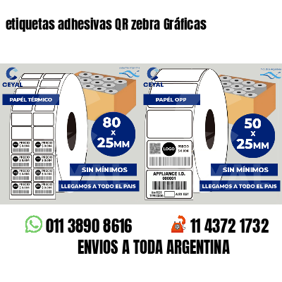 etiquetas adhesivas QR zebra Gráficas